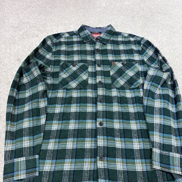 Coleman Button Down Flannel Shirt Men’s Multicolor Plaid Long Sleeve Medium NWT - Picture 6 of 12